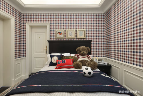 卧室1装修效果图精美673平美式别墅儿童房设计