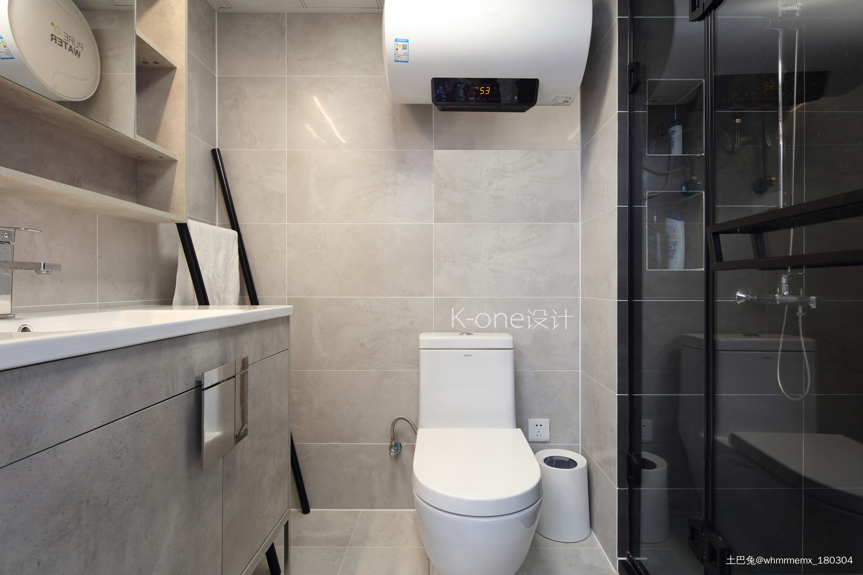 简洁30平现代小户型卫生间装饰图片现代简约卫生间设计图片赏析