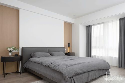 卧室床装修效果图光影北欧风格三居室主卧设计