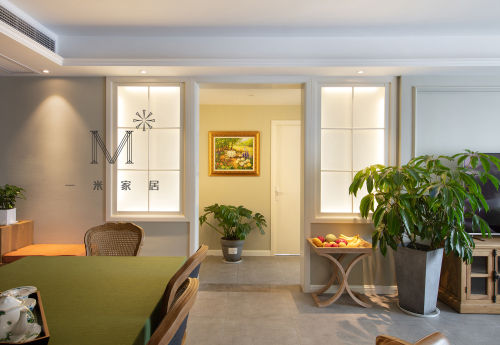 优雅145平美式二居客厅装潢图121-150m²二居美式经典家装装修案例效果图