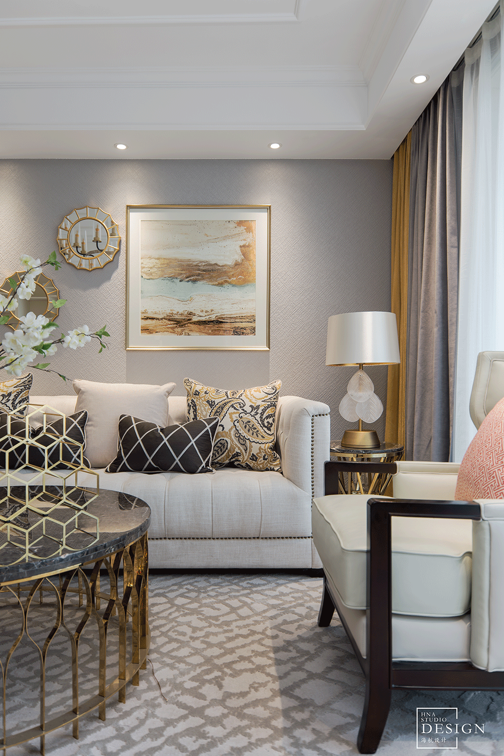 客厅沙发1装修效果图温馨的美式风格客厅设计图美式客厅设计图片赏析