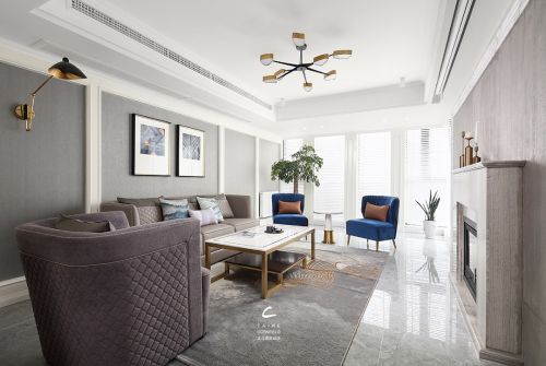客厅沙发3装修效果图温馨明净的混搭风格客厅设计