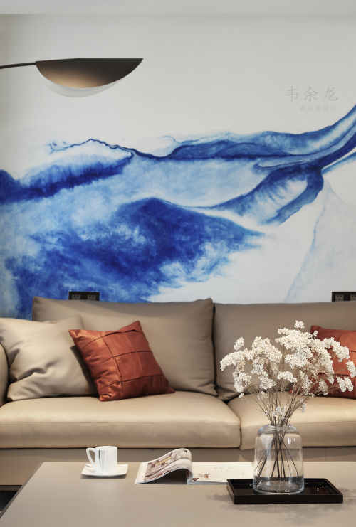 客厅沙发2装修效果图简洁67平现代复式客厅装饰美图