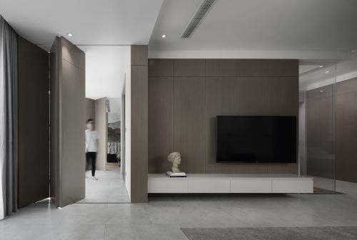 客厅电视柜装修效果图精致70平简约三居客厅装修装饰
