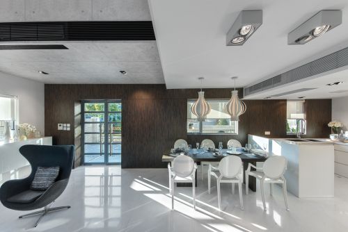 别墅豪宅现代简约300㎡餐厅2023装饰设计图