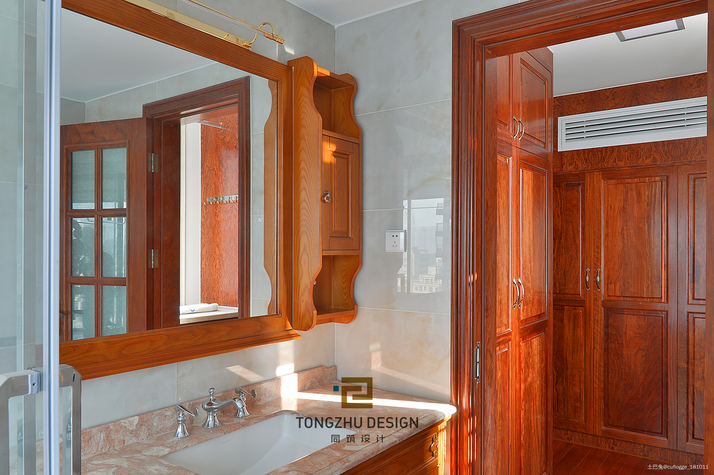 中式浴室镜子设计图片赏析