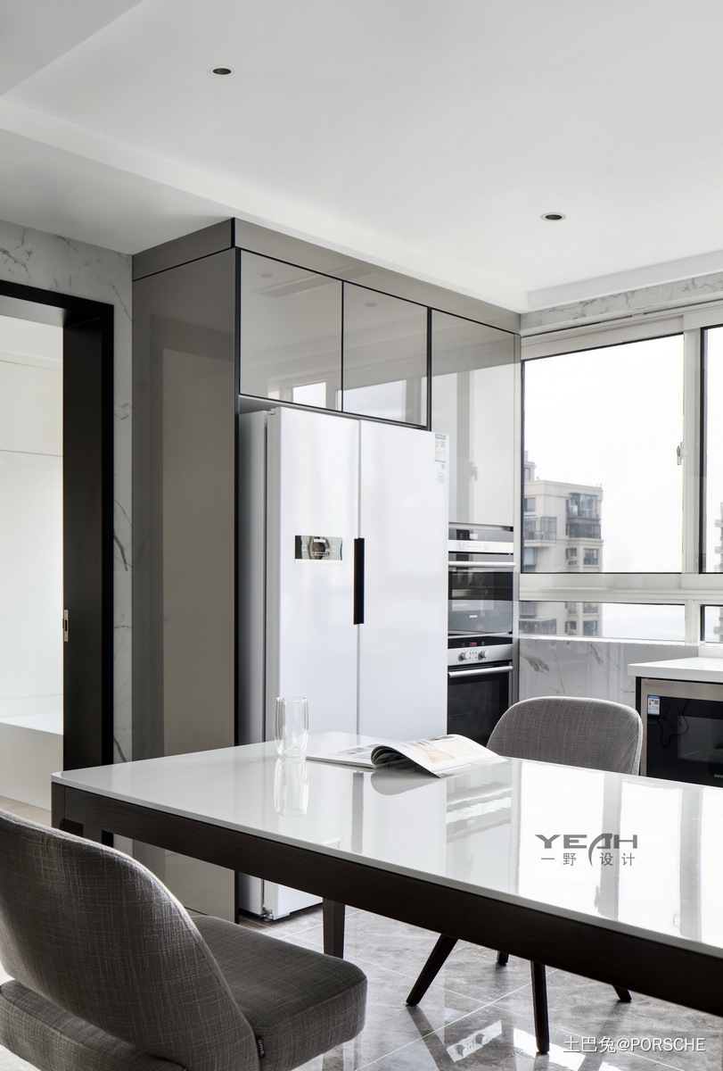 一野设计明珠城140m²现代风格现代简约厨房设计图片赏析