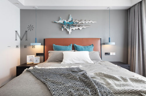 客厅床装修效果图典雅63平北欧二居客厅设计案例