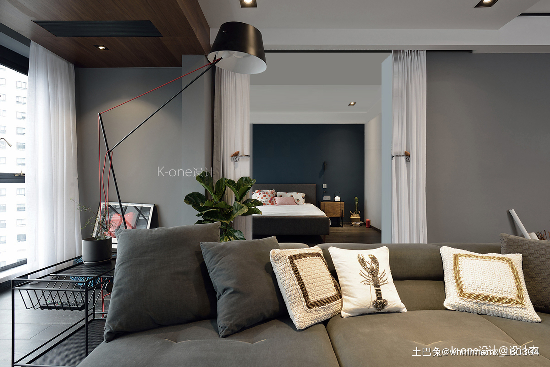 精致65平简约二居客厅装修案例现代简约客厅设计图片赏析