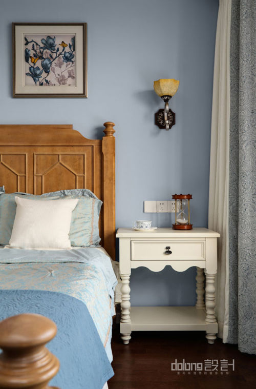 卧室窗帘装修效果图优美140平美式四居卧室装修设