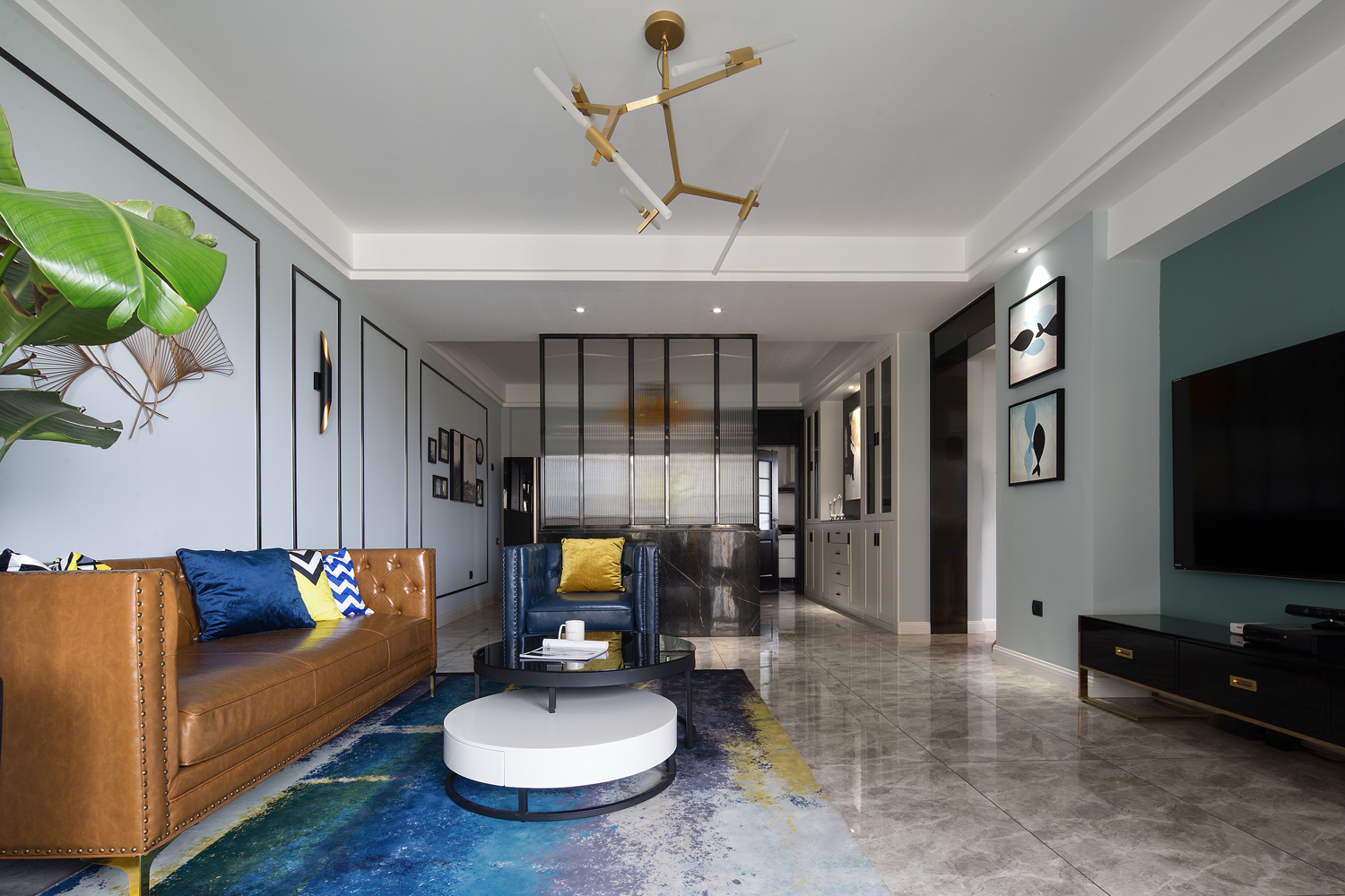 客厅沙发装修效果图现代清新憧憬未来的幸福模样客厅现代简约客厅设计图片赏析