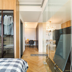 北欧风格之简单家~轻生活高雅卧室设计图