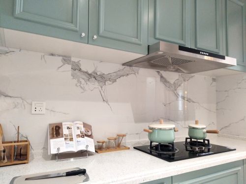 餐厅橱柜装修效果图优雅308平北欧样板间厨房设计