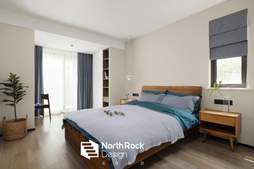 卧室窗帘2装修效果图平现代三居卧室设计案例