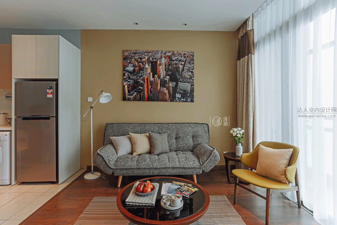 客厅沙发4装修效果图平混搭小户型客厅装修图混搭客厅设计图片赏析