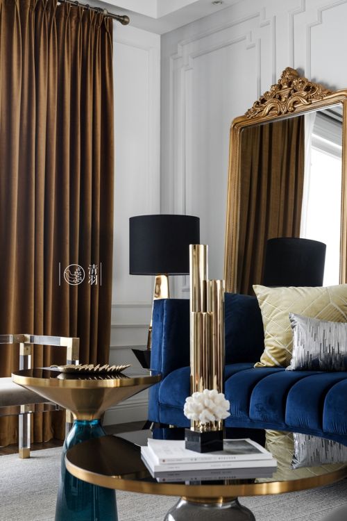 客厅窗帘装修效果图明亮29平法式小户型客厅图片大