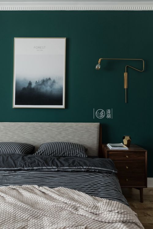 卧室床头柜装修效果图华丽28平法式小户型卧室设计美