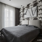 现代风格灰色轨迹-性冷淡卧室