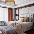 美式风格半暖时光之高贵卧室设计图