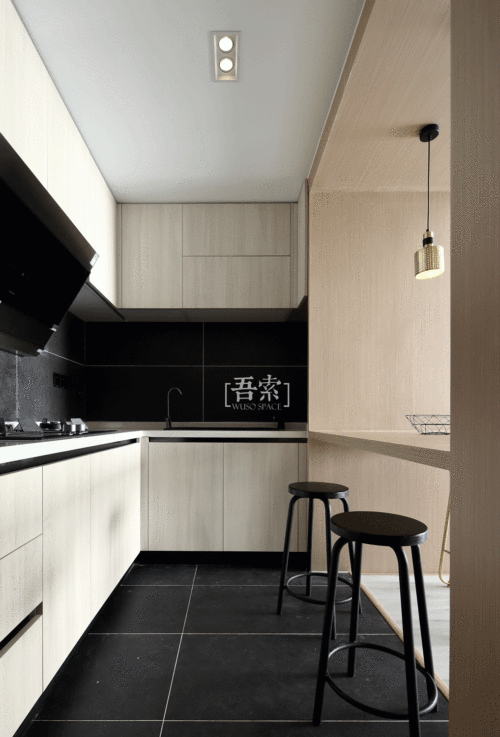 餐厅橱柜1装修效果图精美32平现代小户型厨房布置图