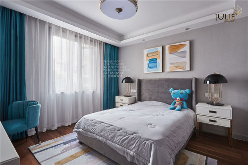 卧室窗帘1装修效果图华丽541平中式别墅儿童房案例