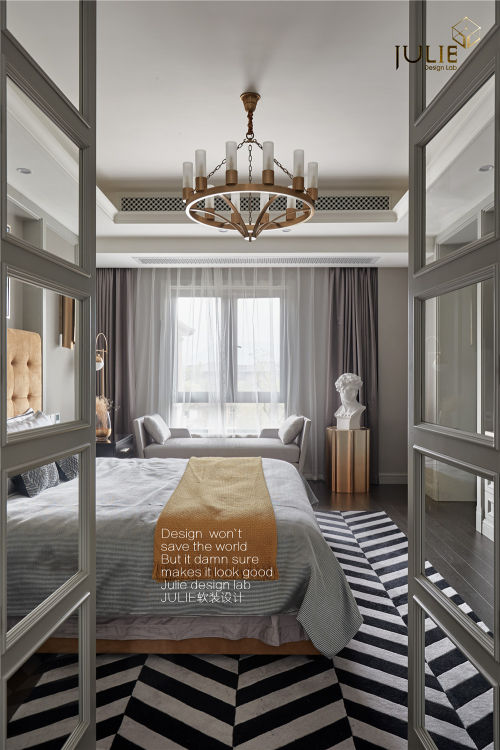 卧室窗帘3装修效果图华丽338平美式别墅儿童房设计
