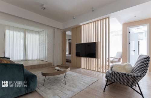 客厅木地板1装修效果图平日式三居客厅装饰美图