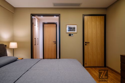 卧室门1装修效果图温馨79平现代复式卧室装饰图片