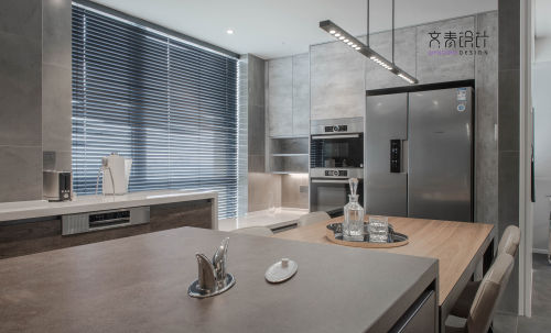厨房橱柜3装修效果图平现代三居餐厅实景图