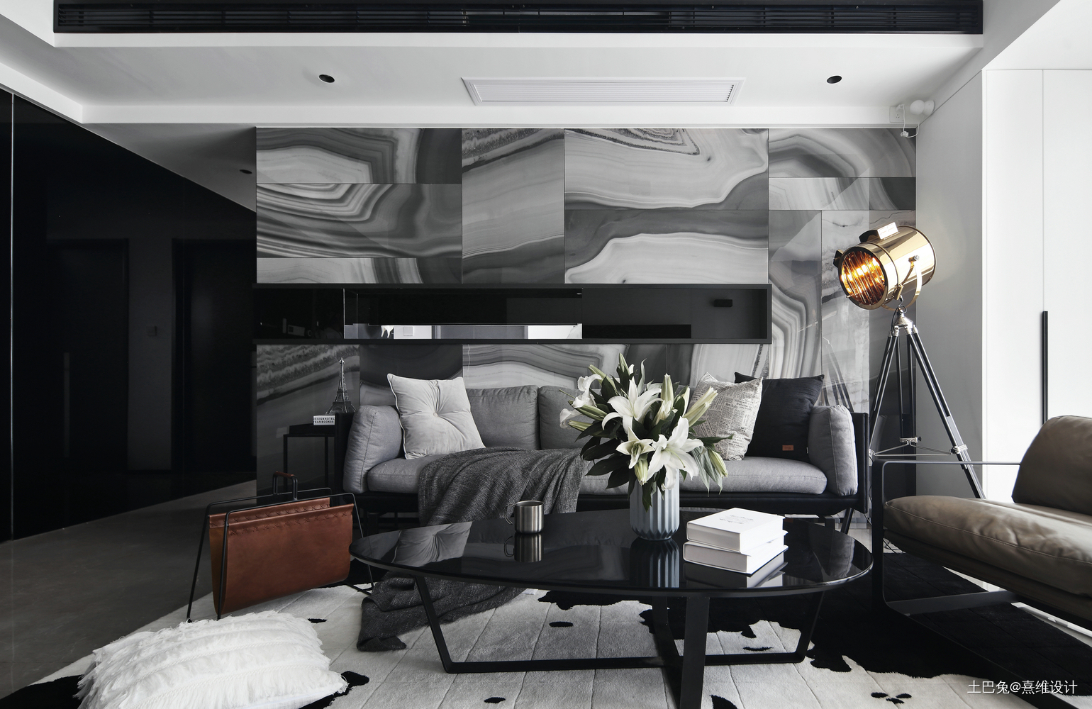 悠雅102平现代三居客厅实拍图现代简约客厅设计图片赏析