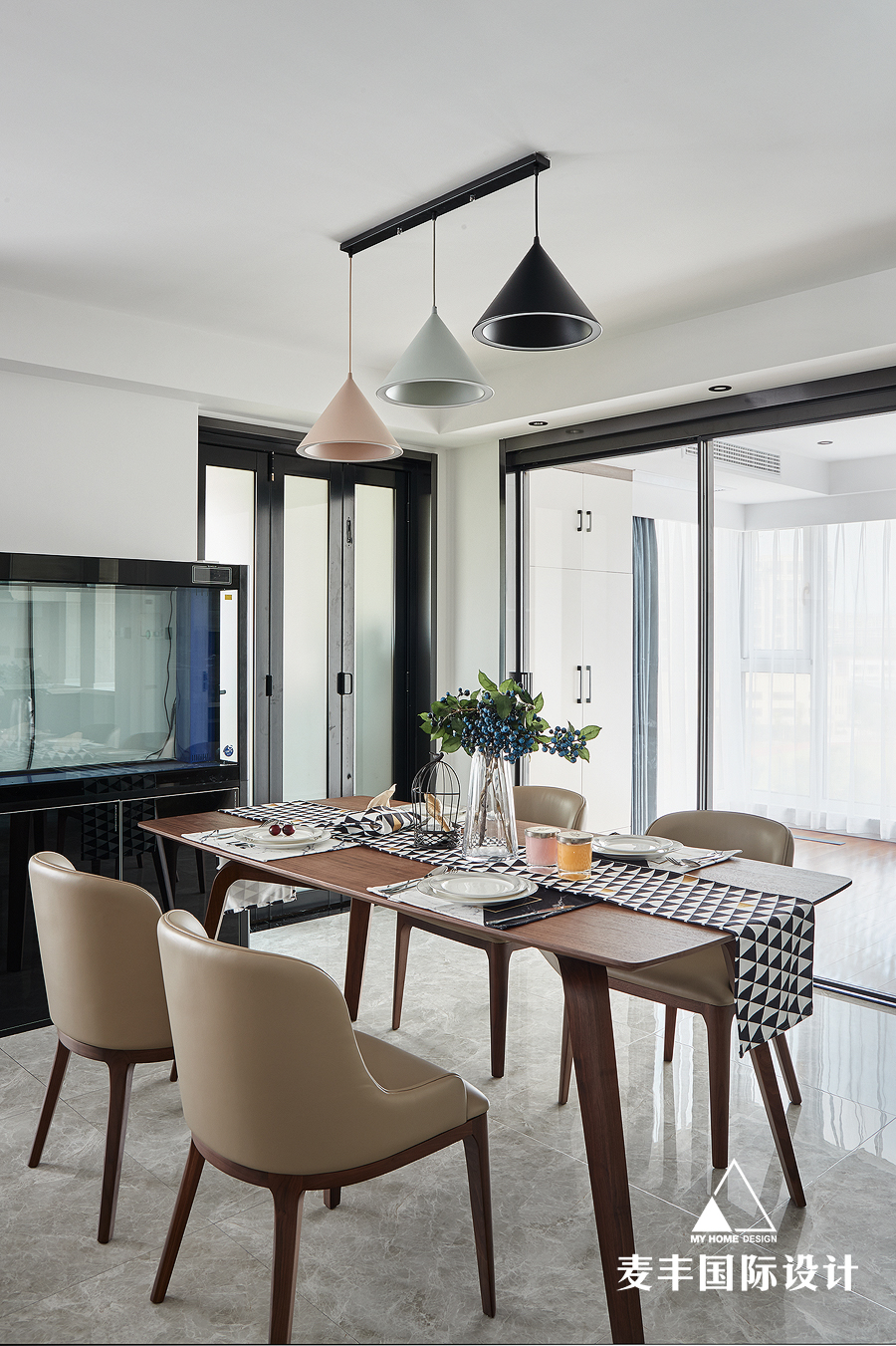 厨房窗帘装修效果图好看的美式四居室餐厅设计现代简约餐厅设计图片赏析