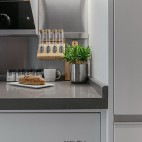 温暖的现代风格小户型厨房设计