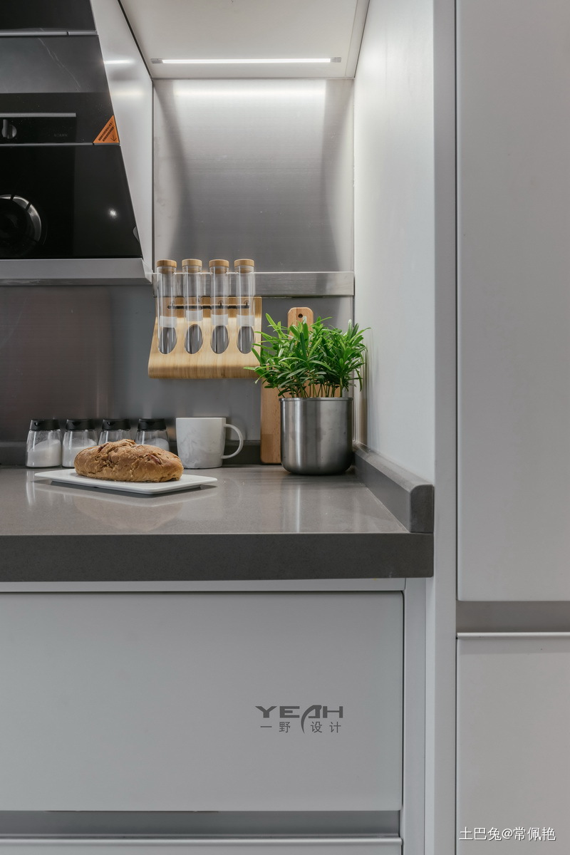温暖的现代风格小户型厨房设计现代简约厨房设计图片赏析