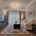 舒适的现代美式三居室客厅设计