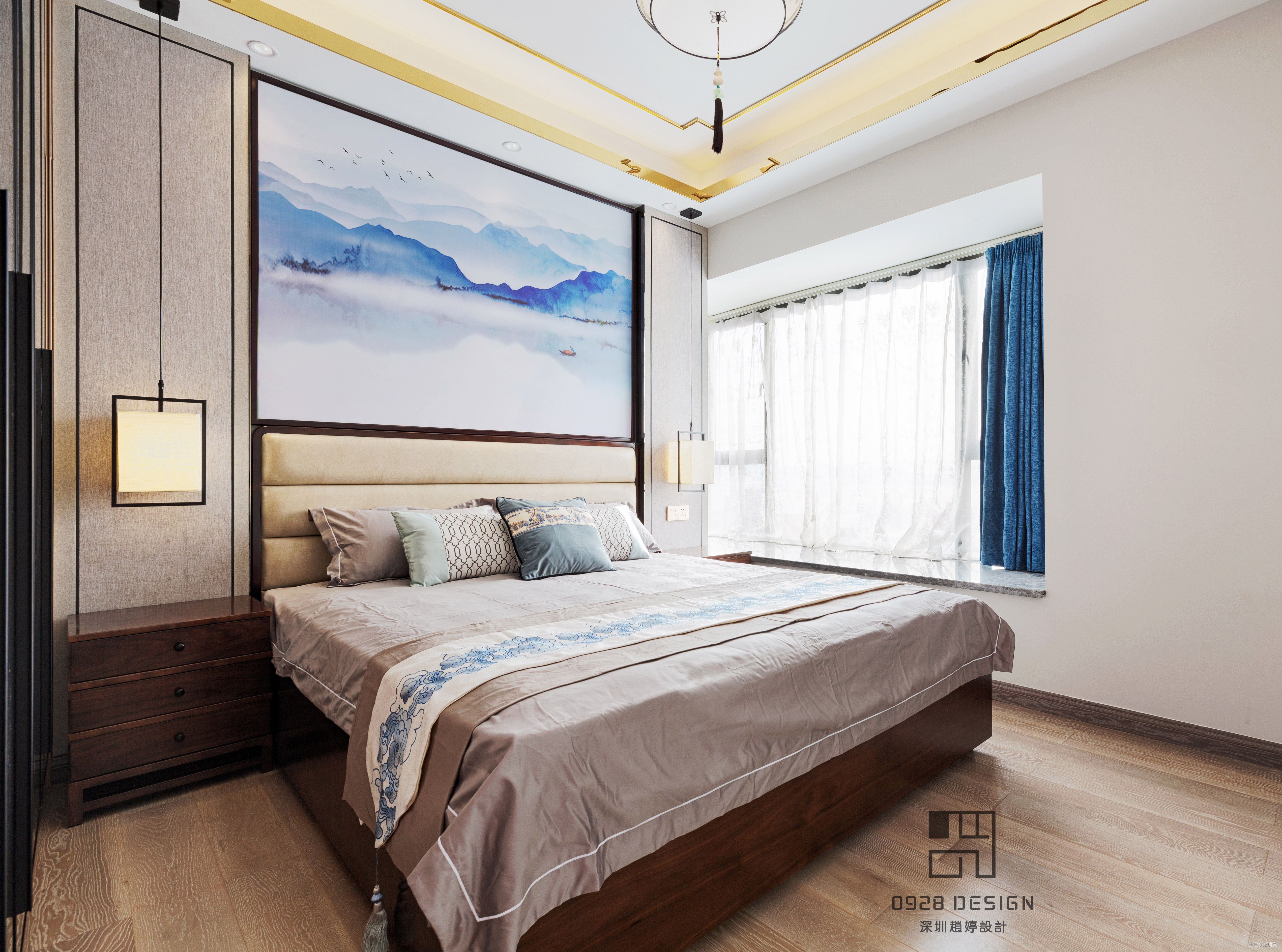 舒适的中式四居室卧室设计新中式卧室设计图片赏析