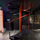 商业空间木蘭酒吧楼梯设计图