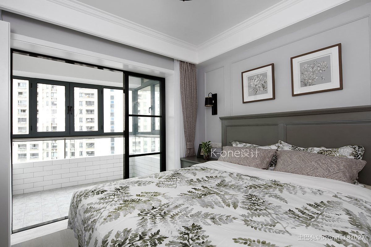 优美64平美式二居卧室图片欣赏美式卧室设计图片赏析