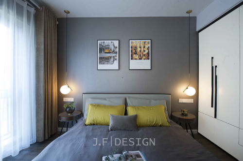 卧室窗帘2装修效果图典雅104平现代四居卧室美图