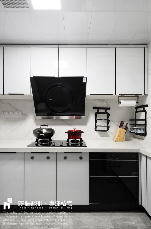 餐厅橱柜装修效果图简洁83平现代三居厨房布置图