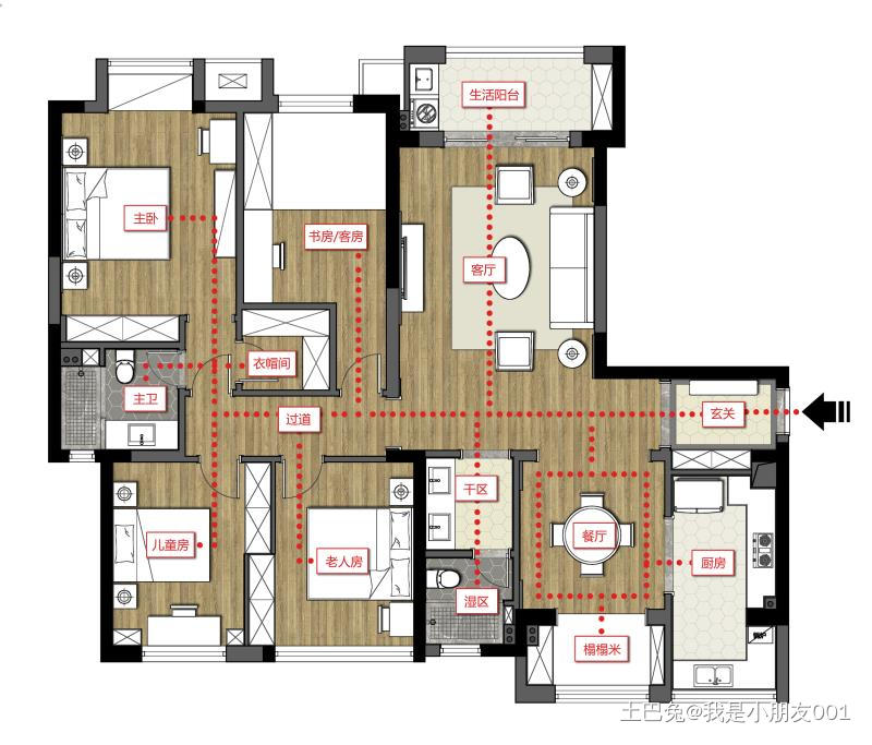 典雅97平美式三居装饰美图美式功能区设计图片赏析