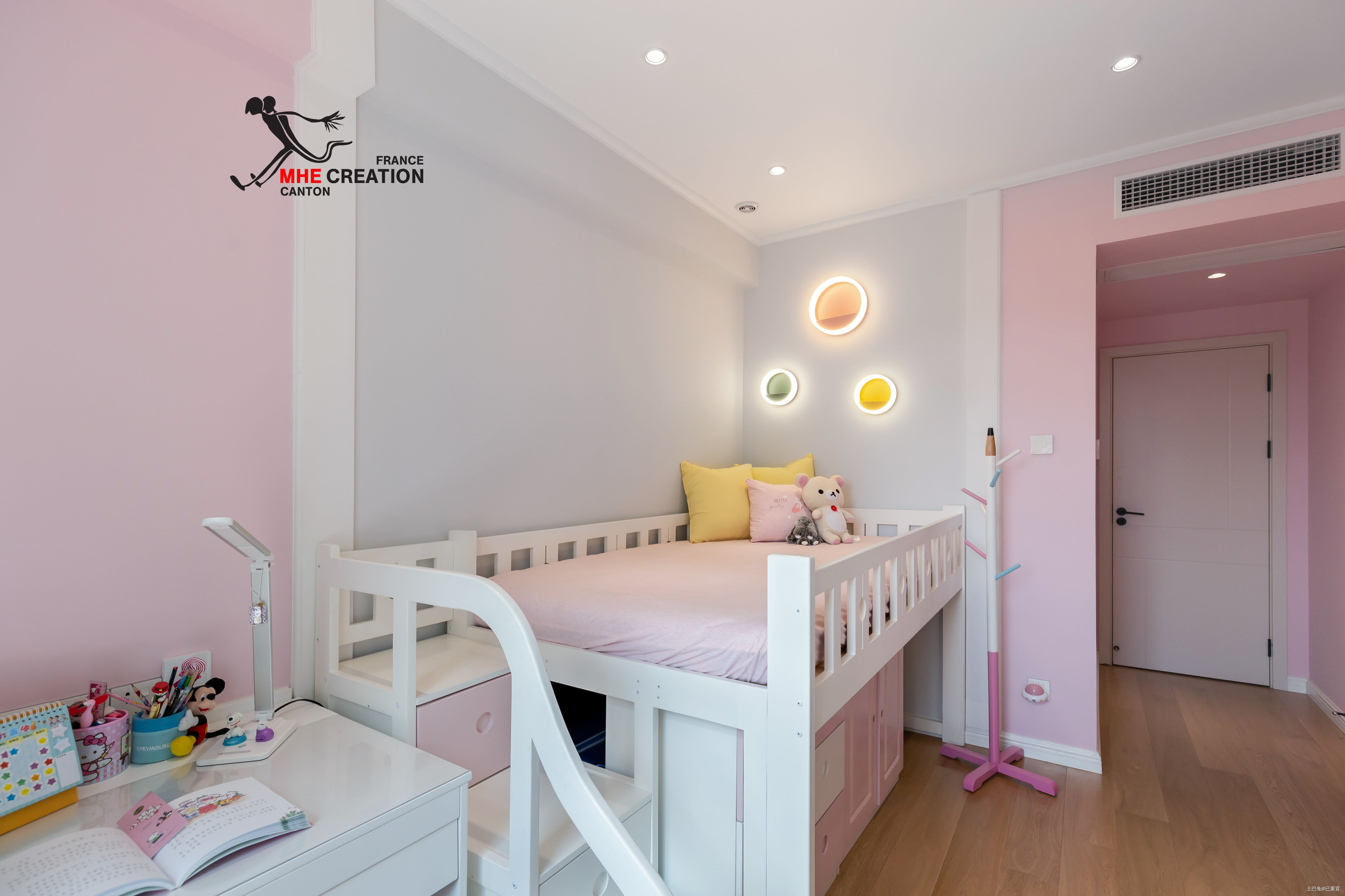 明亮113平现代四居儿童房设计效果图现代简约卧室设计图片赏析