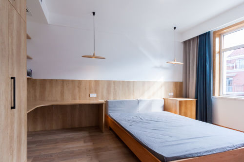 卧室木地板装修效果图优雅641平中式别墅卧室图片大