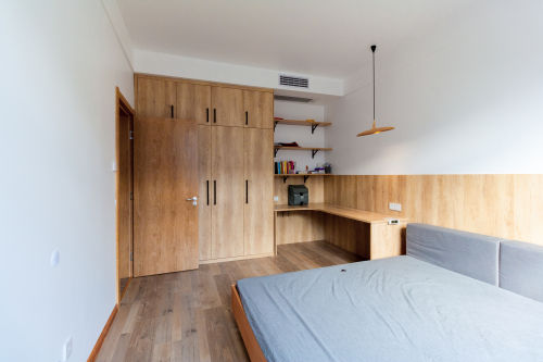 卧室木地板1装修效果图精致478平中式别墅卧室装修效