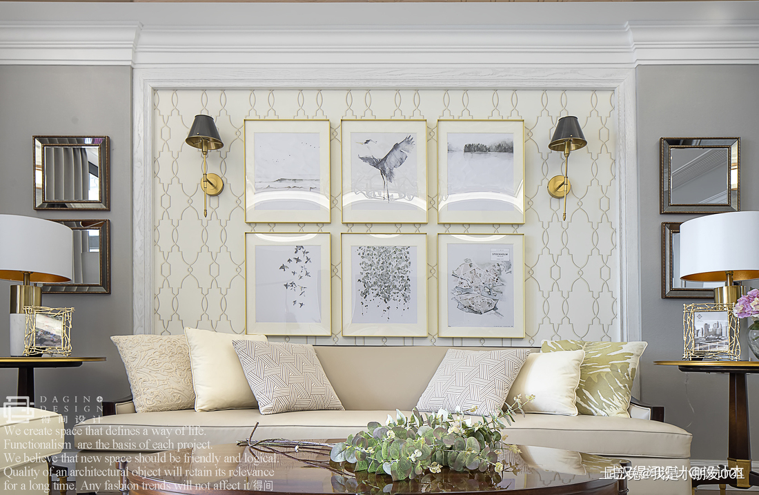 明亮170平美式三居客厅实景图片美式客厅设计图片赏析