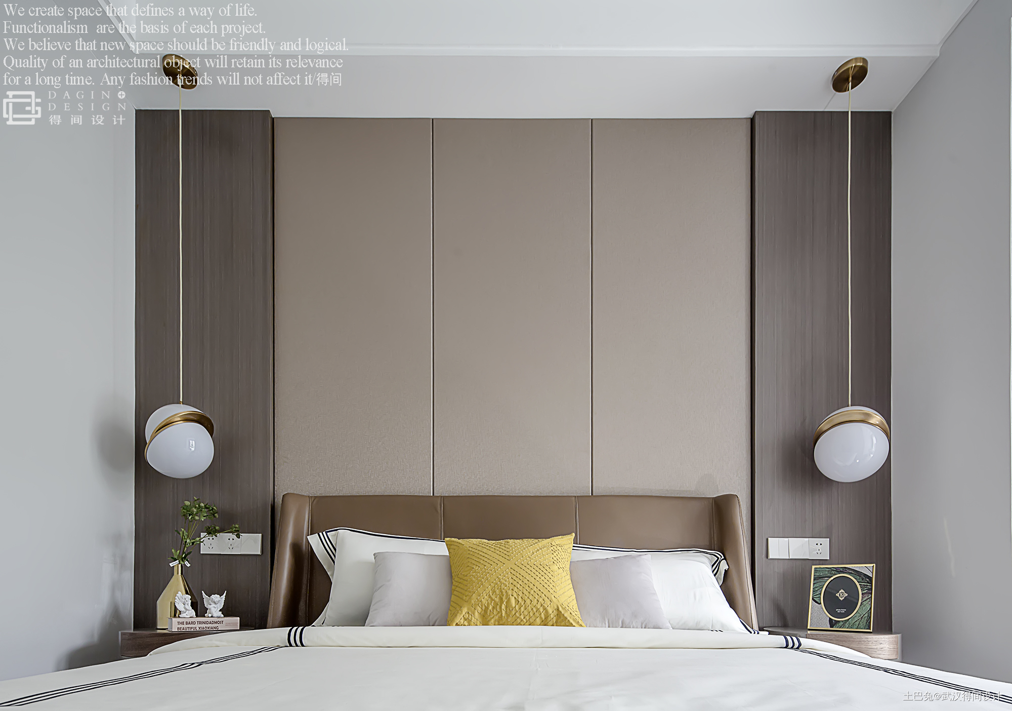 温馨643平现代别墅卧室布置图现代简约卧室设计图片赏析
