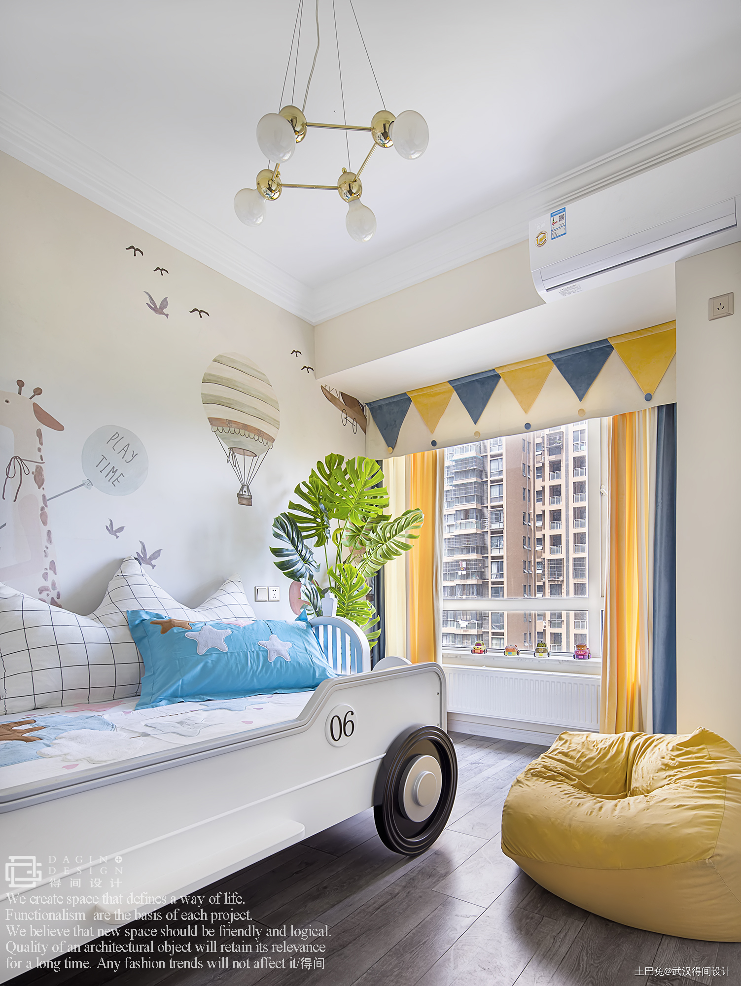 明亮109平法式三居儿童房装修效果图其他卧室设计图片赏析