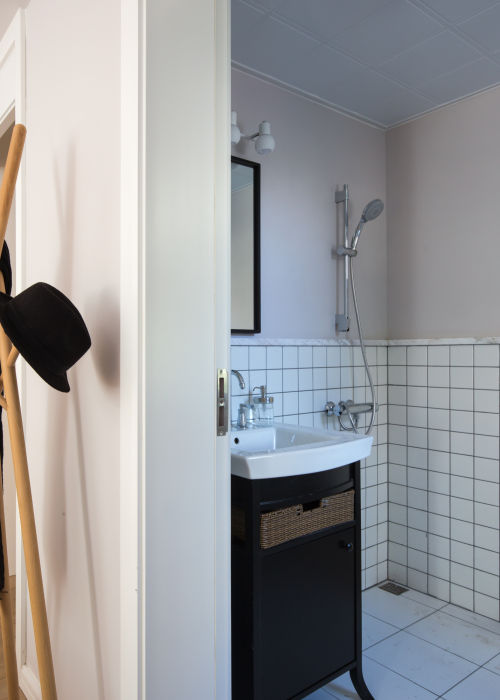 卫生间洗漱台装修效果图温馨73平北欧二居卫生间设计效