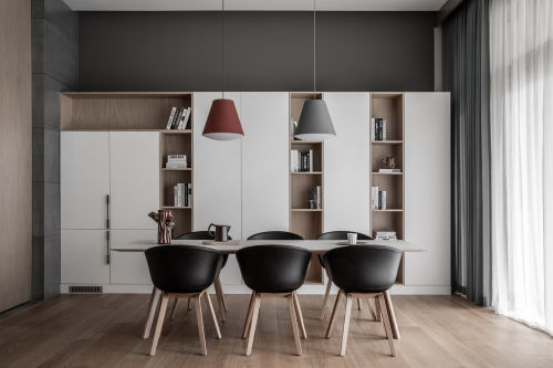 厨房木地板2装修效果图质朴323平北欧别墅餐厅设计案
