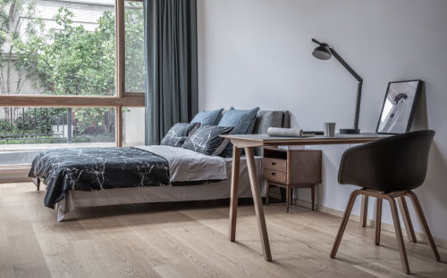 卧室木地板3装修效果图典雅451平北欧别墅卧室设计美