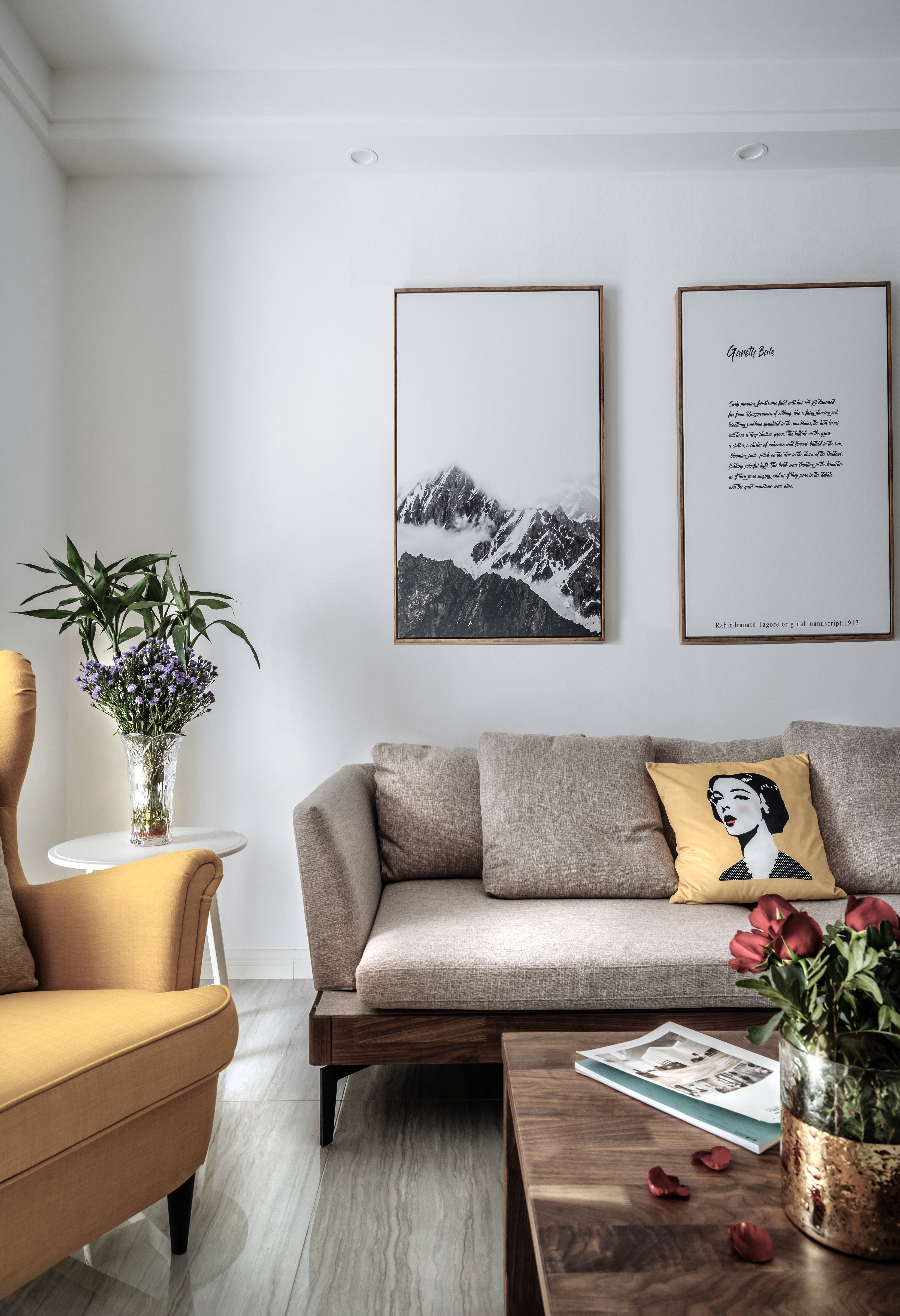 客厅沙发装修效果图华丽81平北欧三居客厅实景图北欧风客厅设计图片赏析